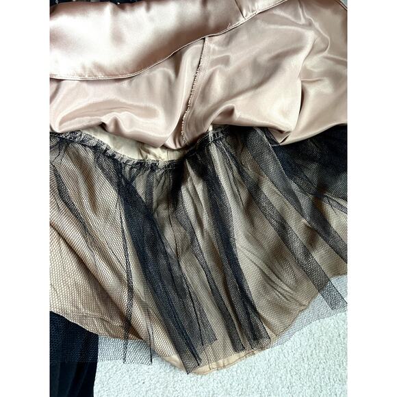 Adrianna Papell Boutique gold overlay cocktail dress size 14w - Picture 7 of 8